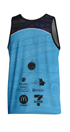 Shortland Devils Blue Indigenous Training Singlet - FEMALE