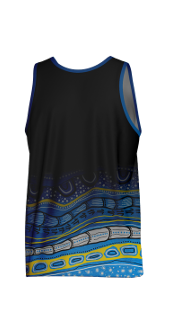 Male Training Singlet BLACK