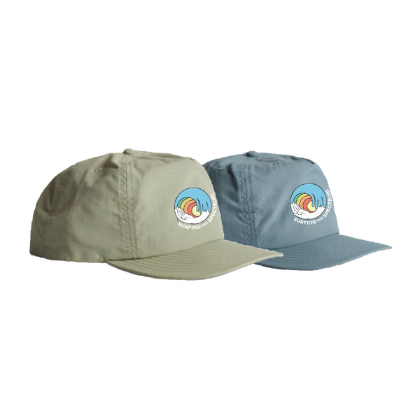 Surfing The Spectrum Surf Cap Slate/Pistachio