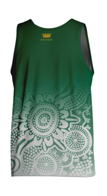 Power House Indigenous Training Singlet Female (Green)
