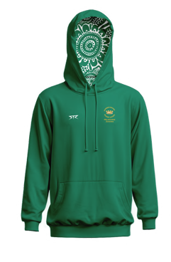 Power House Indigenous Green Hoodie Female