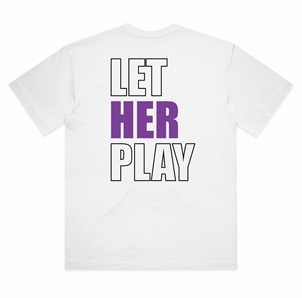 HER Academy Let Her Play Tee Adult Unisex