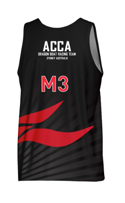 Male black training singlet