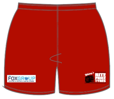 Killarney Vale Male Playing Shorts - Red