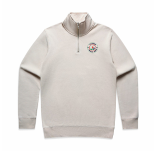 VTG Half Zip Jumper Bone Unisex