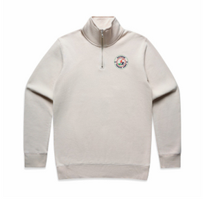 VTG Half Zip Jumper Bone Unisex
