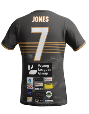Wyong Lakes Female Charcoal Training Shirt