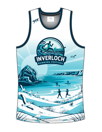 Inverloch Female White Running Singlet