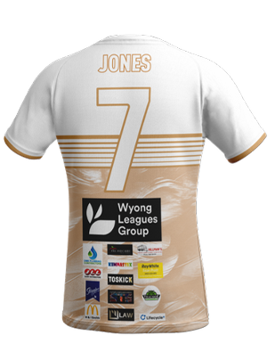 Wyong Lakes Female White Training Shirt