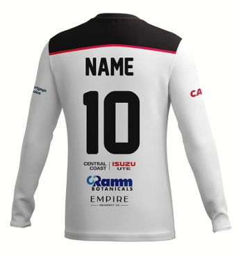 TA Male LS Training Shirt - White