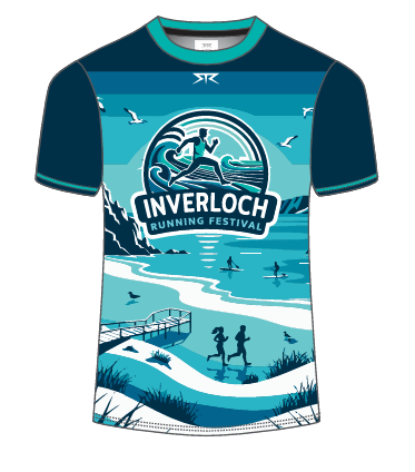 Inverloch Female Navy Running Tee