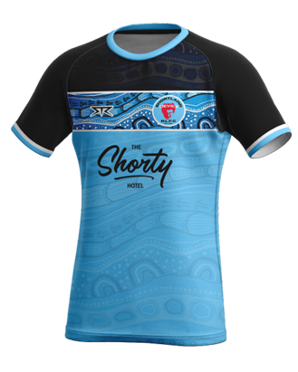 Shortland Devils Blue Indigenous Training Shirt - FEMALE