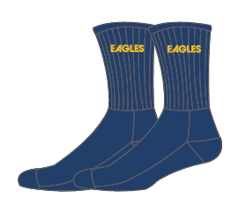 Navy Crew Socks