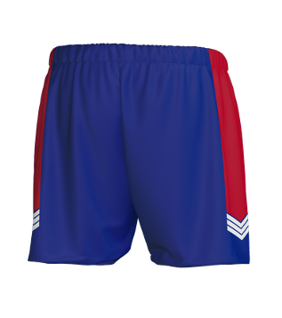 Newcastle City Touch Male Performance Shorts - Red & Blue