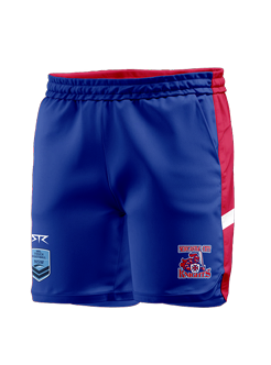 Newcastle City Touch Female Performance Shorts - Red & Blue