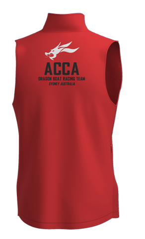 ACCA Male Red Softshell Vest