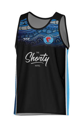Shortland Devils Black Indigenous Training Singlet - FEMALE