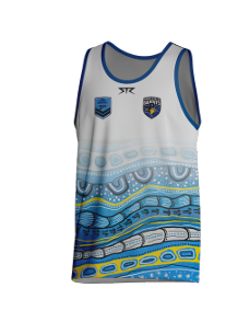 Junior Training Singlet WHITE - Male