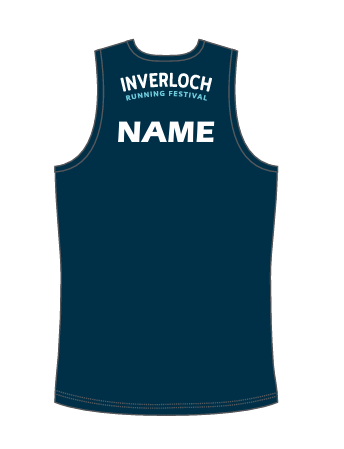 Inverloch Male Navy Running Singlet
