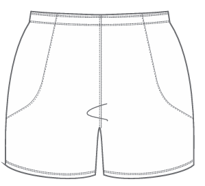 Bayside Saints White Male Playing Shorts