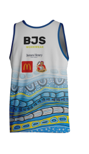 Junior Training Singlet WHITE - Male