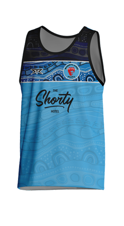 Shortland Devils Blue Indigenous Training Singlet - FEMALE