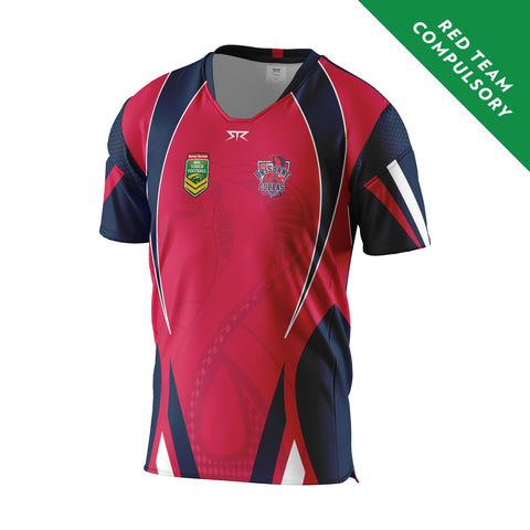 Brisbane Cobras Men's Red Team X Carbon Playing Shirt