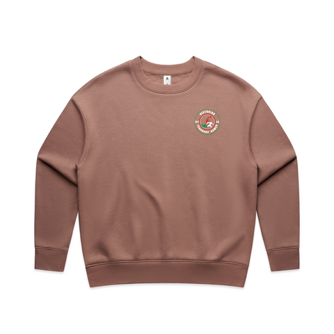 Female Crew Neck Jumper - Hazy Pink