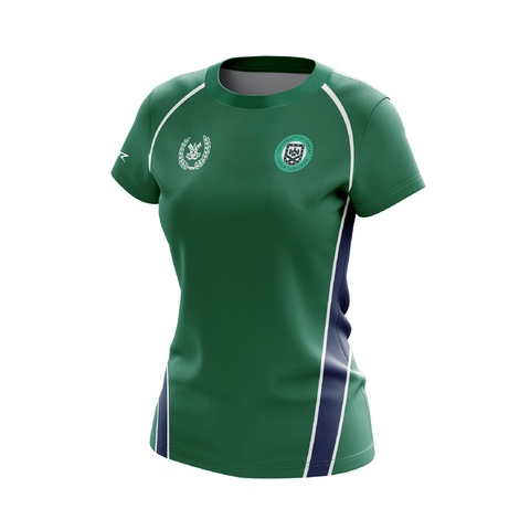 Women's UE Ormond Bottle Green/Ink Short Sleeve Top