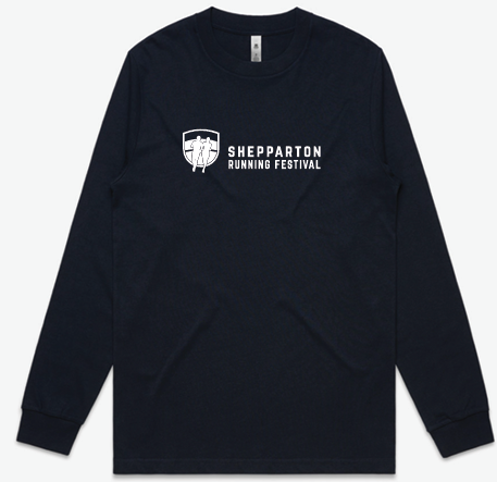 Shepparton Running Festival Unisex Long Sleeve Navy Shirt