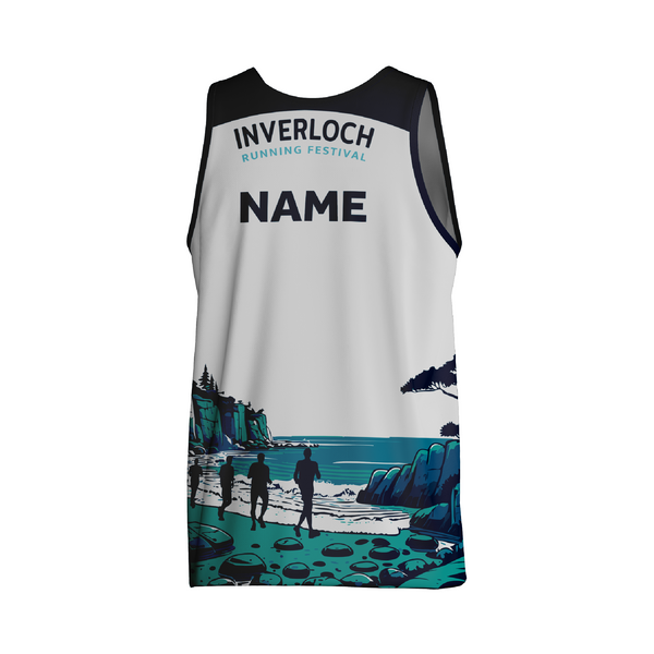 Inverloch Running Singlet Male (White)