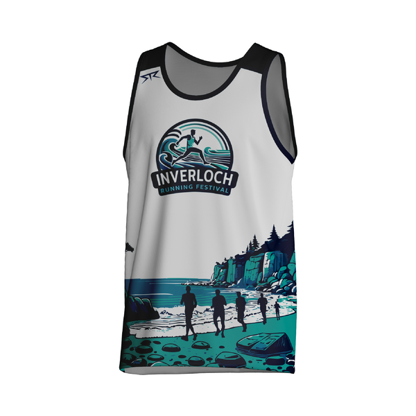 Inverloch Running Singlet Male (White)