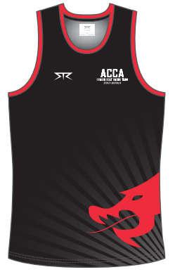 Female black training singlet