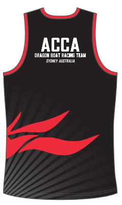 Female black training singlet