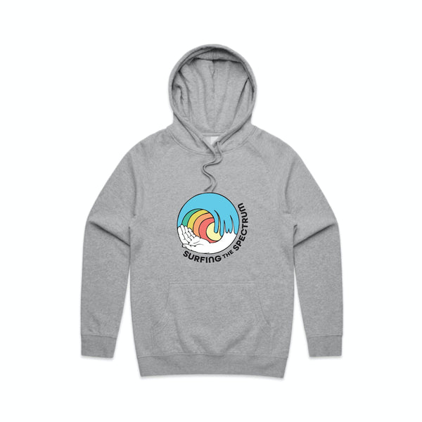 Surfing the Spectrum Hoodie Navy/Grey