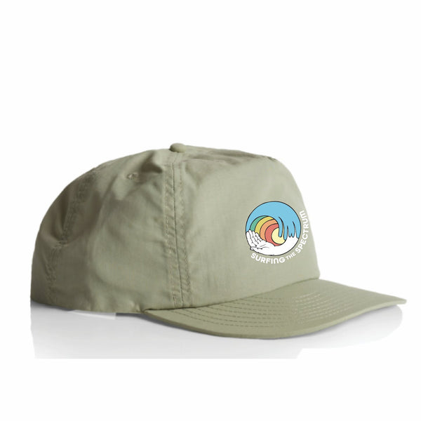 Surfing The Spectrum Surf Cap Slate/Pistachio