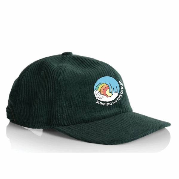 Surfing The Spectrum Cord Cap Blue/Pine/Brown