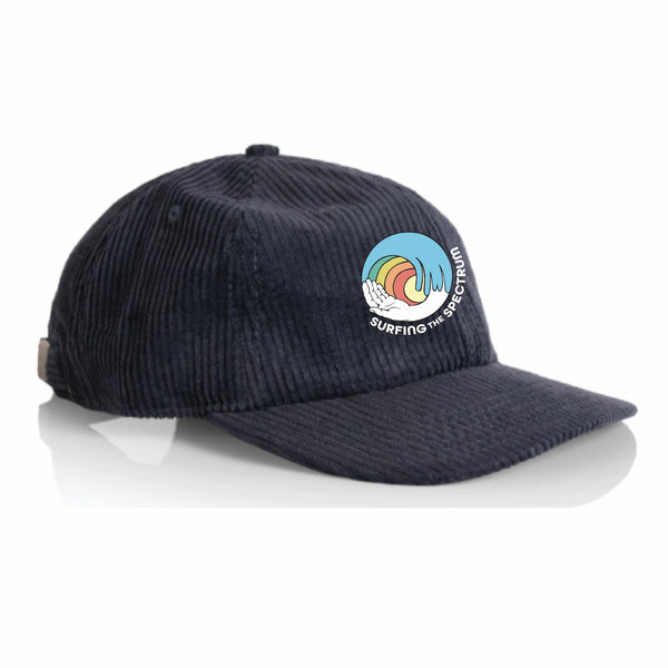 Surfing The Spectrum Cord Cap Blue/Pine/Brown