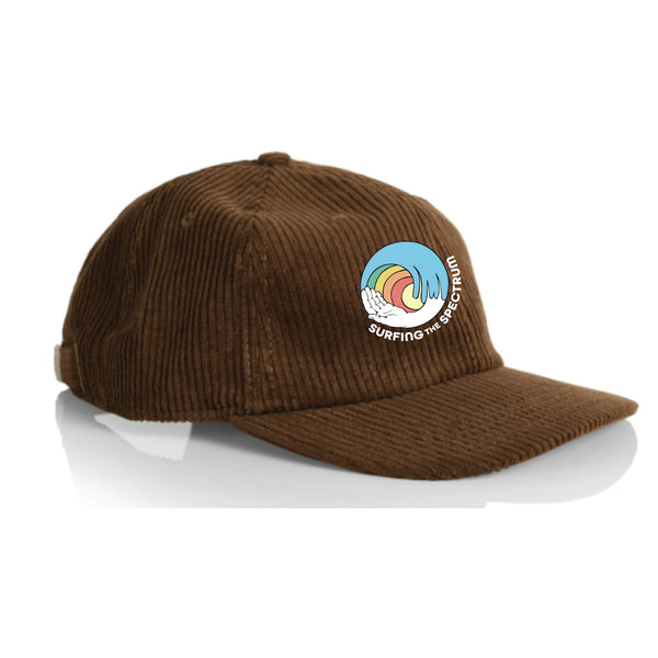 Surfing The Spectrum Cord Cap Blue/Pine/Brown