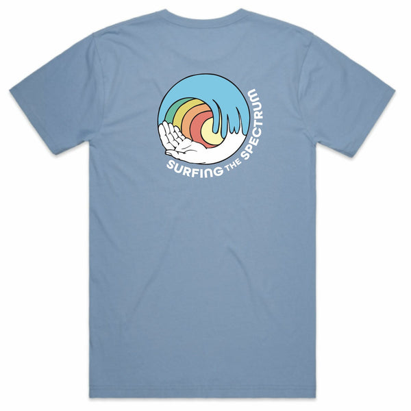 Surfing The Spectrum Male Tee Blue