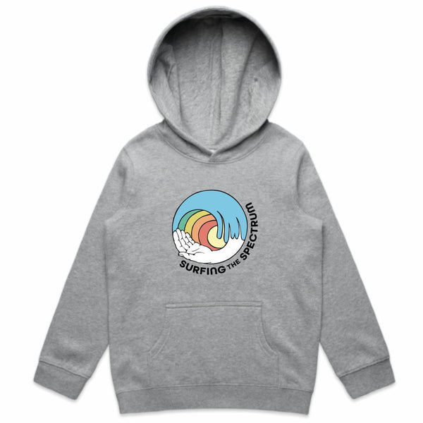 Surfing the Spectrum Youth Hoodie Navy/Grey