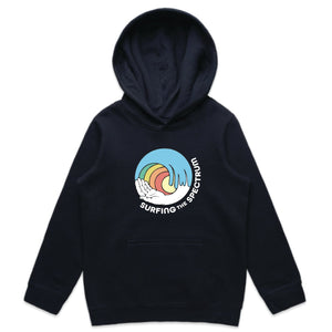 Surfing the Spectrum Youth Hoodie Navy/Grey