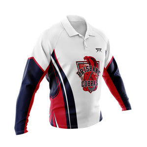 Brisbane Cobras Womens White LS Polo